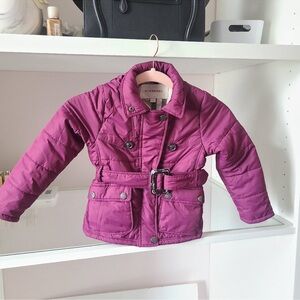 Burberry Girls puffer Jacket (size 4)